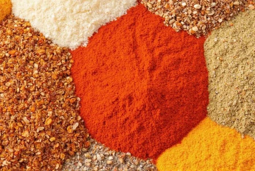 Spice rack with paprika substitutes