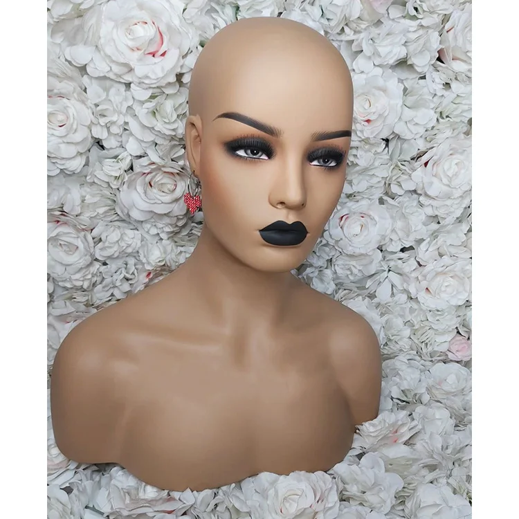 

Customize Makeup Female Mannequin wig display mannequin heads with shoulders, Customer request