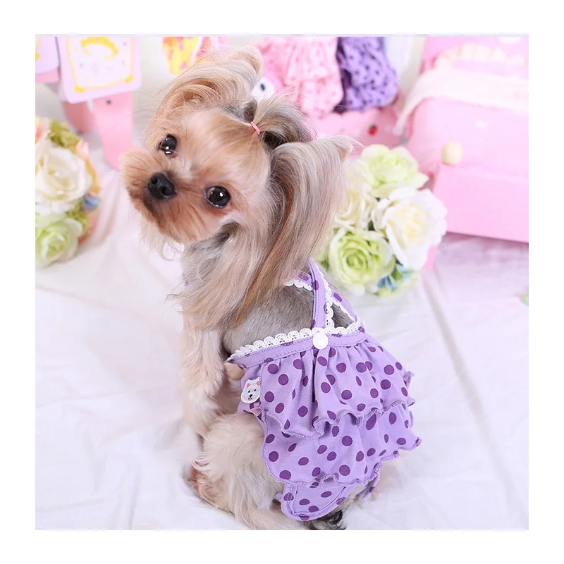 

Tutu Dress Skirt Pet Dog Cat Princess Clothes Bowknot Dress