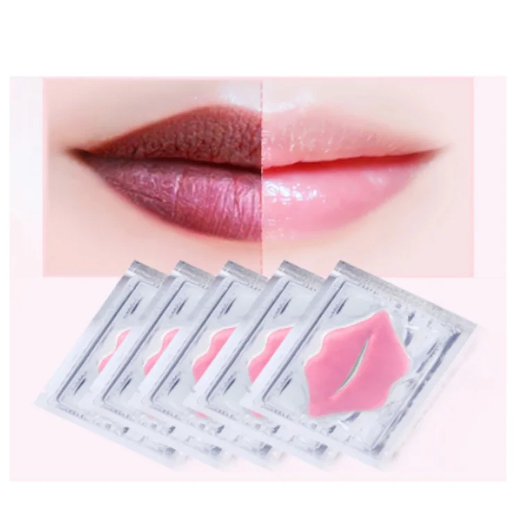 

Remove Dead Skin Anti Wrinkle Anti Aging Hydrating Gel Collagen Crystal Lip Masks Pads Plump Your Lips, White/blue/pink/gold/black/red