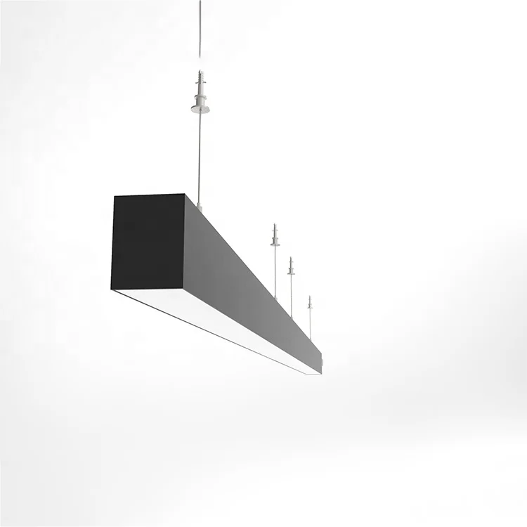 
DALI dimmable 1200mm 31W Linkable LED prismatic pendant linear light 