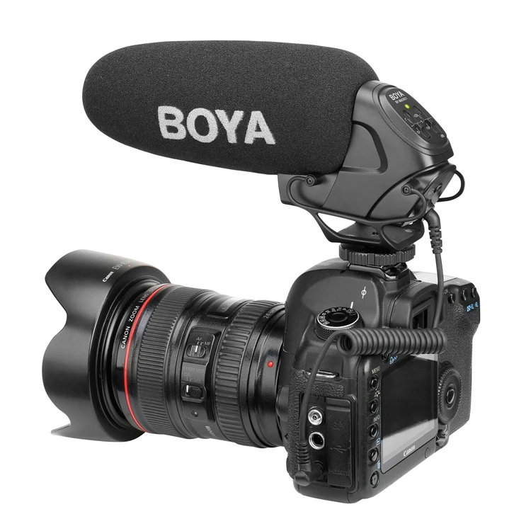 

BOYA BY-BM3031 Supercardioid Condenser Interview Capacitive Microphone Camera Video Mic for DSLR Camcorder