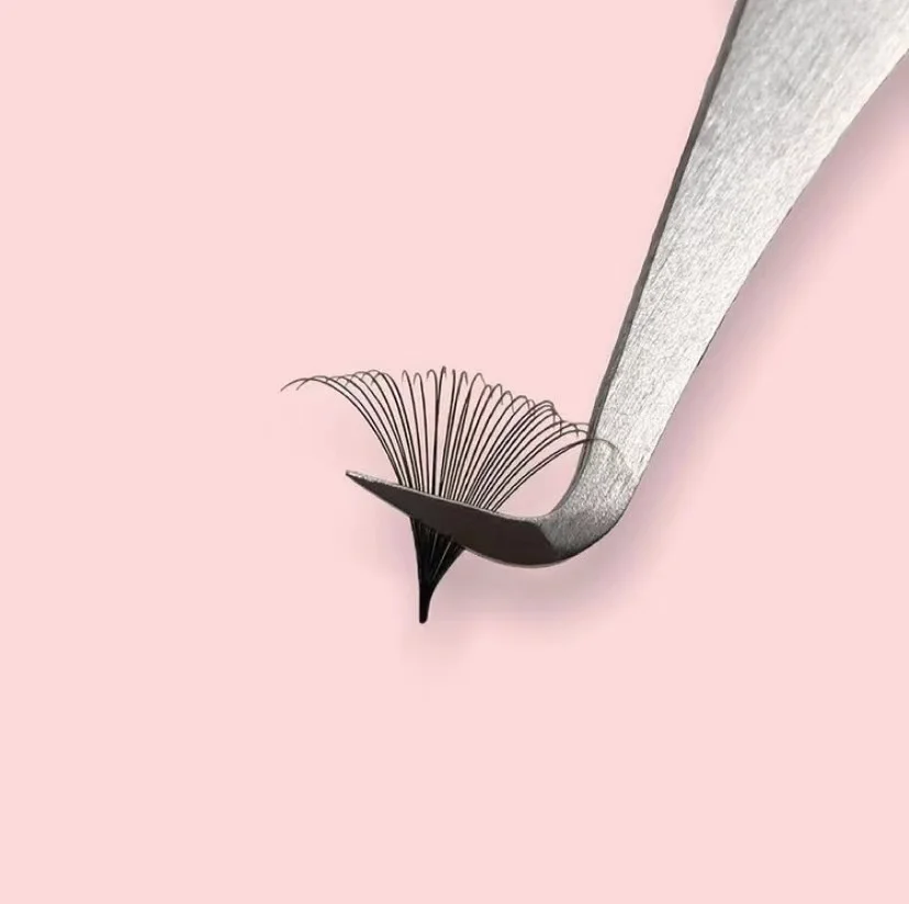 

fast fanning 0.03 0.05 0.07mm mega volume easy fan lash extensions private labels best quality black auto fan blooming lashes