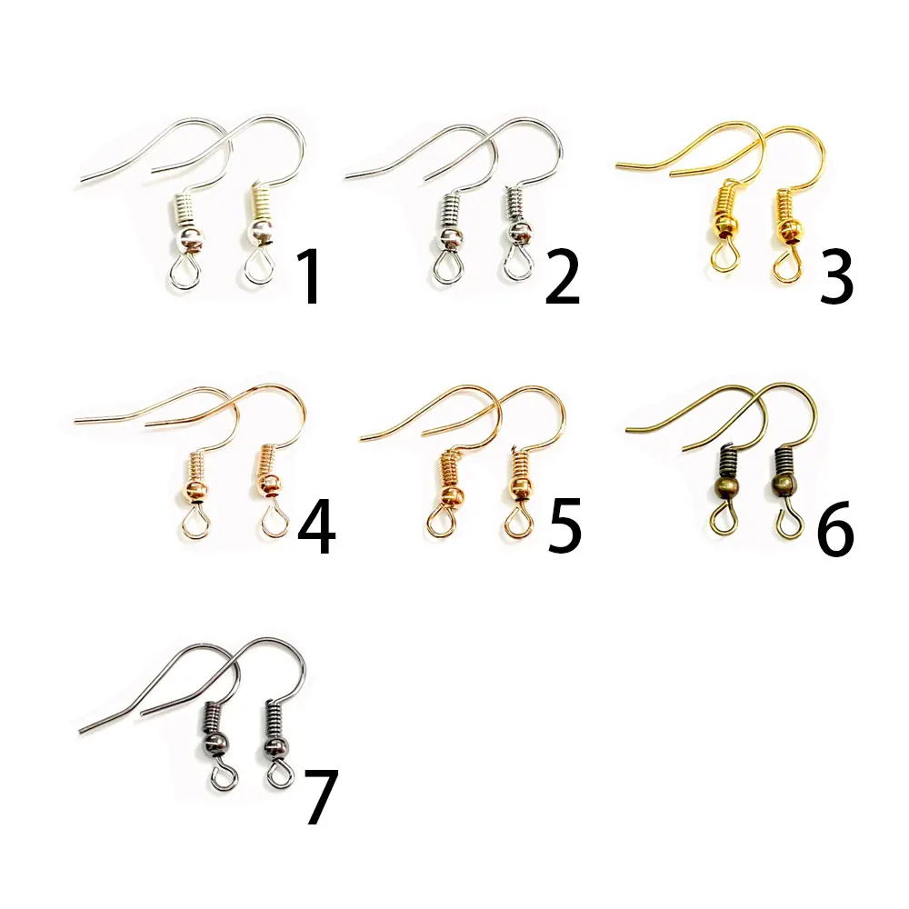 

DIY Earring Findings Earrings Clasps Hooks Fittings DIY Jewelry Making Accessories Iron Hook Earwire Jewelry, Plated