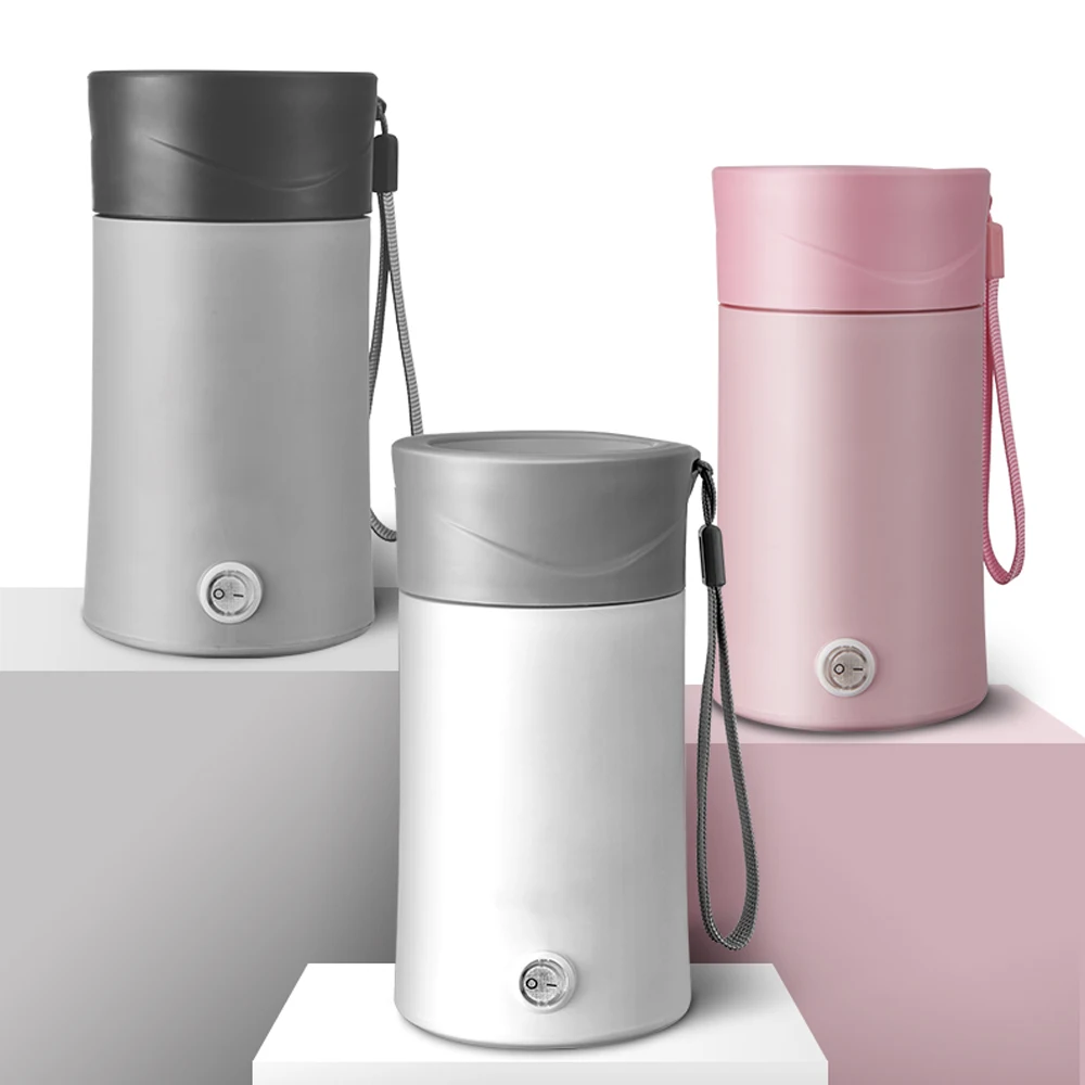 

Stainless Steel Electric Heating Bottle Kettle Hot Water Heater Cup Portable Travel Electric Cup Source Manufacturers Gift