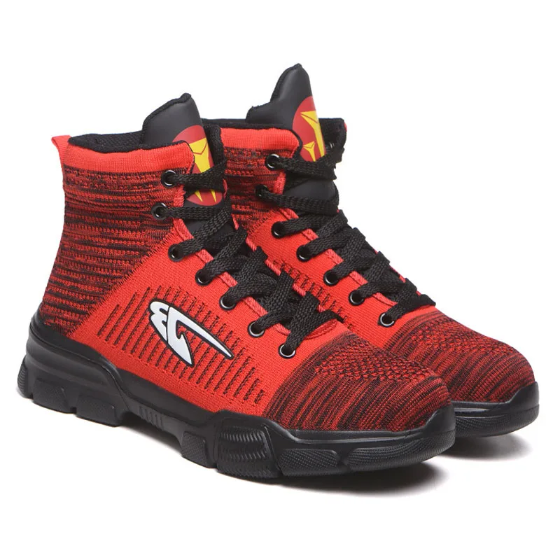 

2020 new high quality steel toe fashion leather electrical work boots safety shoes for men