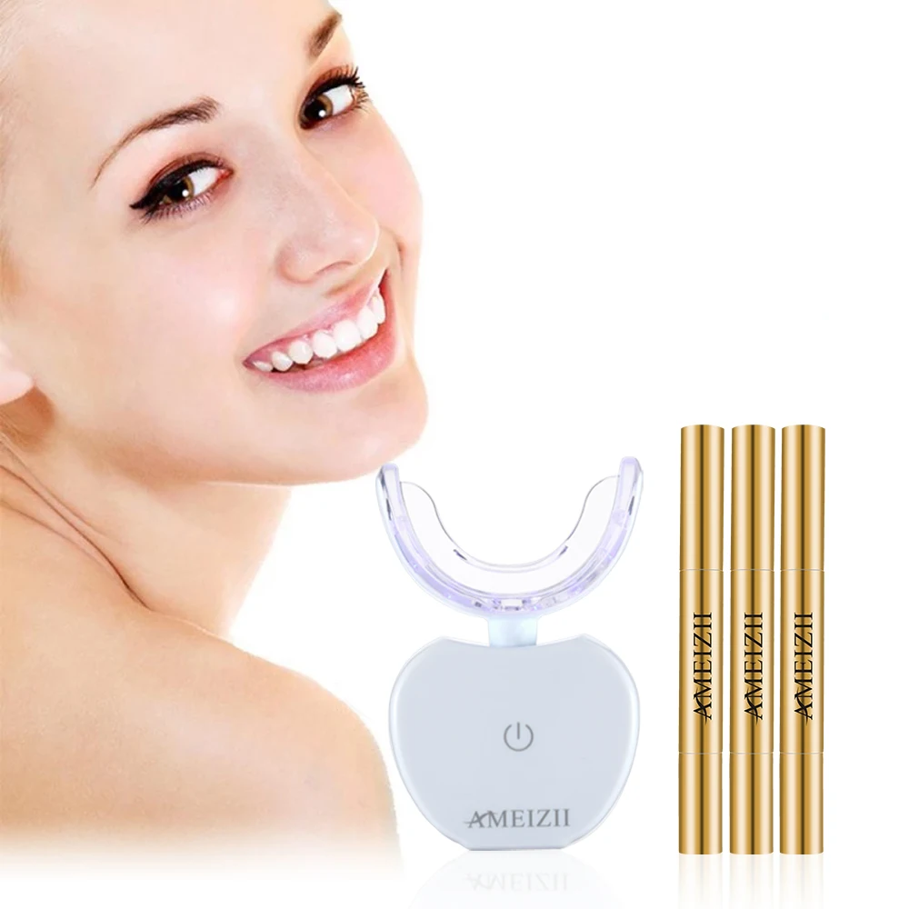 

2021 Wireless LED Teeth Whitening Lamp Kits Portable Home Oral Hygiene Care Gel Blanchisseur De Dent Dental Bleaching Machine