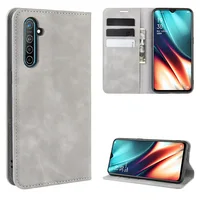 

For OPPO K5 Back Cover Leather Mobile Case Protective Case for Realme XT Phone Cover for Realme X2 Case Leather Flip Cover Phone