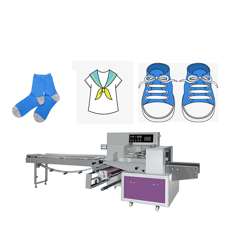 

Easy to Operate clothes packing machine for T-shirt trousers hat shoes socks