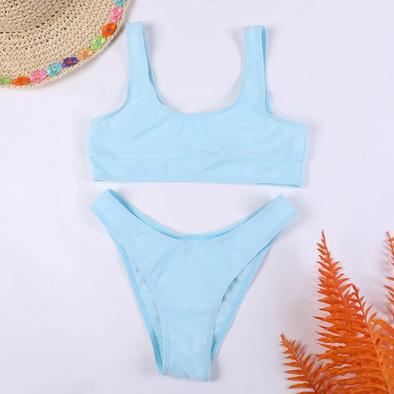 

Swimsuits For Women 2021 Brazilian Swimwear Sexy Thong Bikini Swim Brief Women 2 Piece Bathing Suits