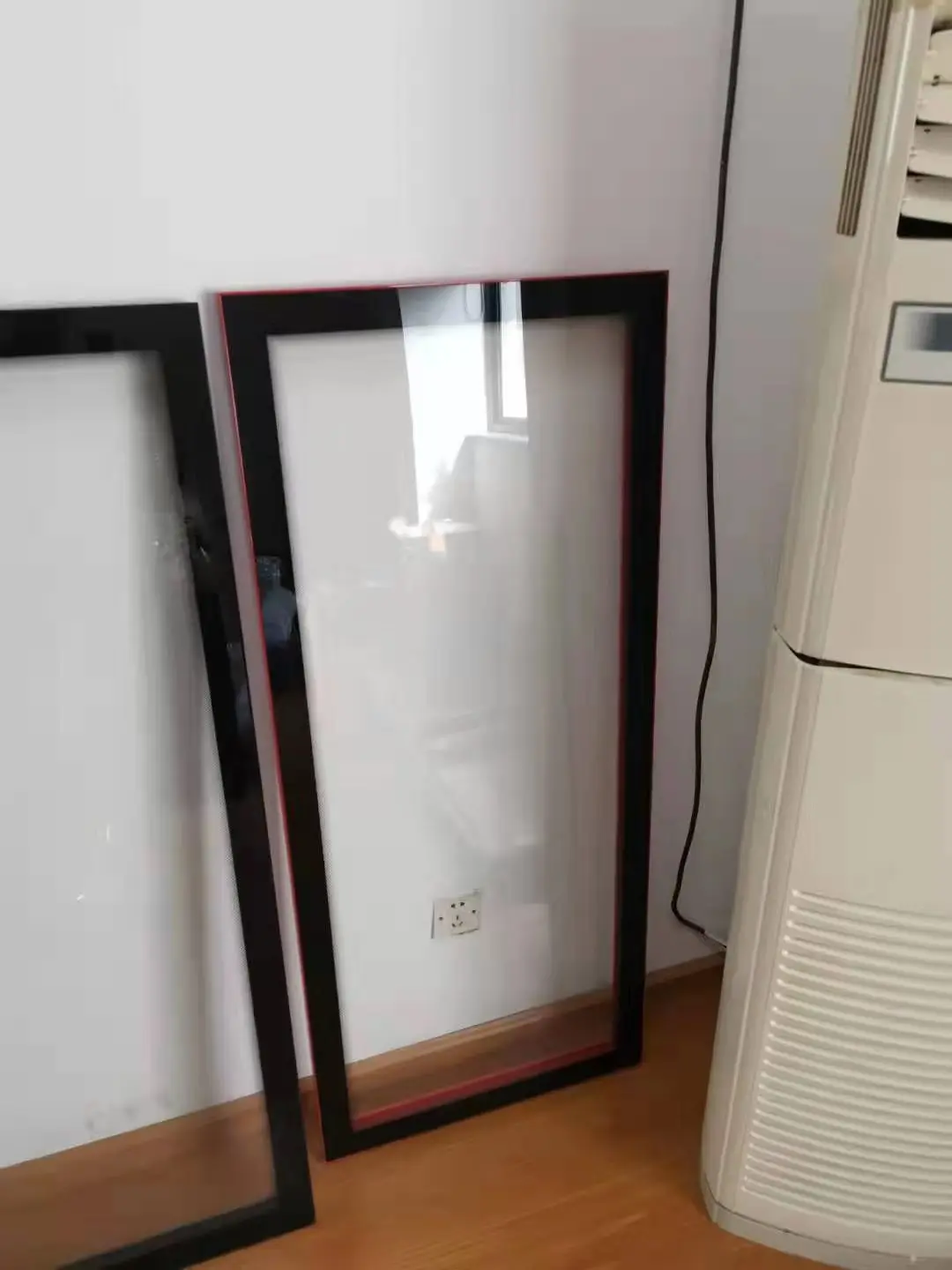 High Quality Aluminum Frame Curved Glass Refrigerator Glass Doors For