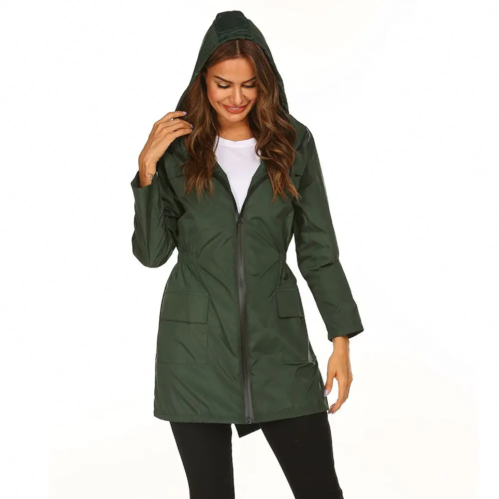 

Masheng 2022 New Mountaineering Clothes Women Waterproof Outdoor Wearing 5 Colors Winter Coats For Ladies Hooded Long Coat, Black, green, dark green, navy, grey