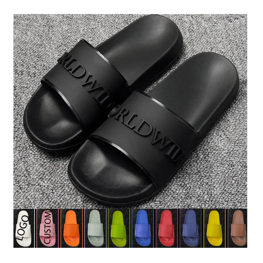 

Tomaie Per Pantofole Sandali Black Shower Slippers Rhinestine Slides Men Best With A Cushion White Polyester Biodegradable, Customized color