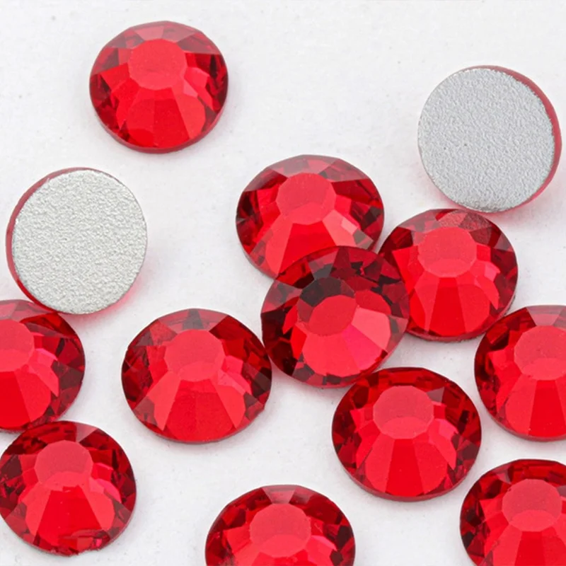 

36 colors SS8 nail diamond flatback rhinestones crystals red rhinestone Glass 3D rhinestone for nails