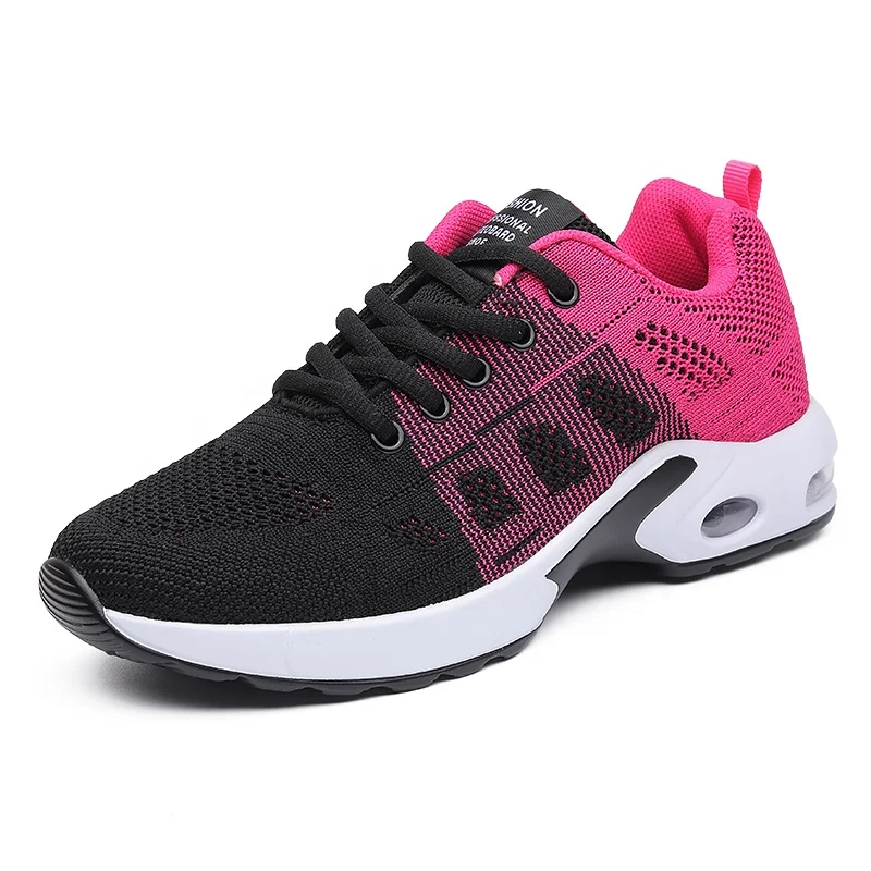 

Oem Mesh High Quality New Design Upper Knitted Air Cushion Sport Girls Running Shoes drop shipping