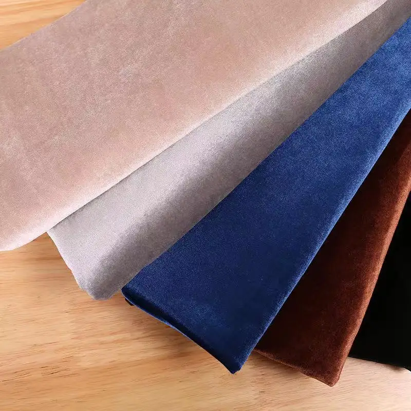 Korean Velvet Fabric 95 Polyester 5 Spandex Ks Velvet Fabric For Fashion,Garments,Shoes Buy