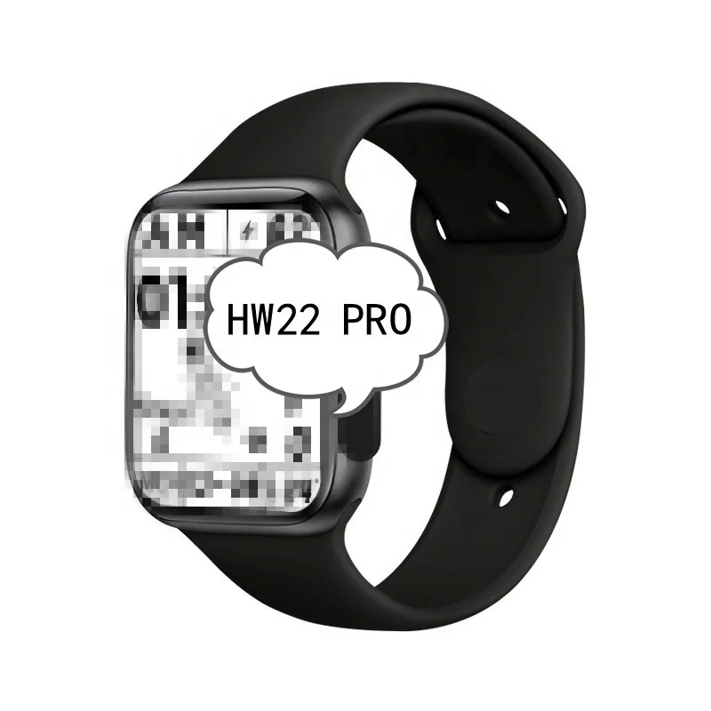 

HW22 pro New men smart wrist watch waterproof 44mm Fitness Tracker DIY Faces Game Wireless charging Smartwatch for mobile phone, Black,pink, red, white,blue