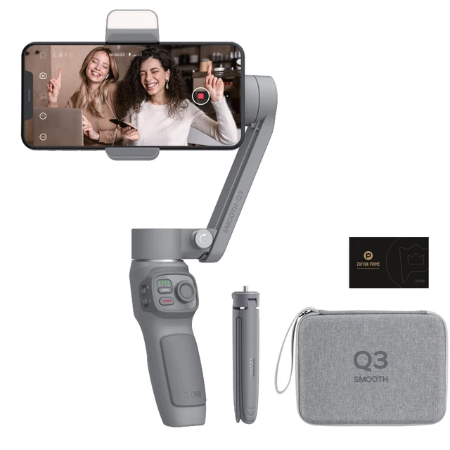 

2021 new ZHIYUN SMOOTH Q3 Smartphones Gimbal 3-Axis Flexible Phone Handheld Stabilizer with Fill Light for Xiaomi gimble