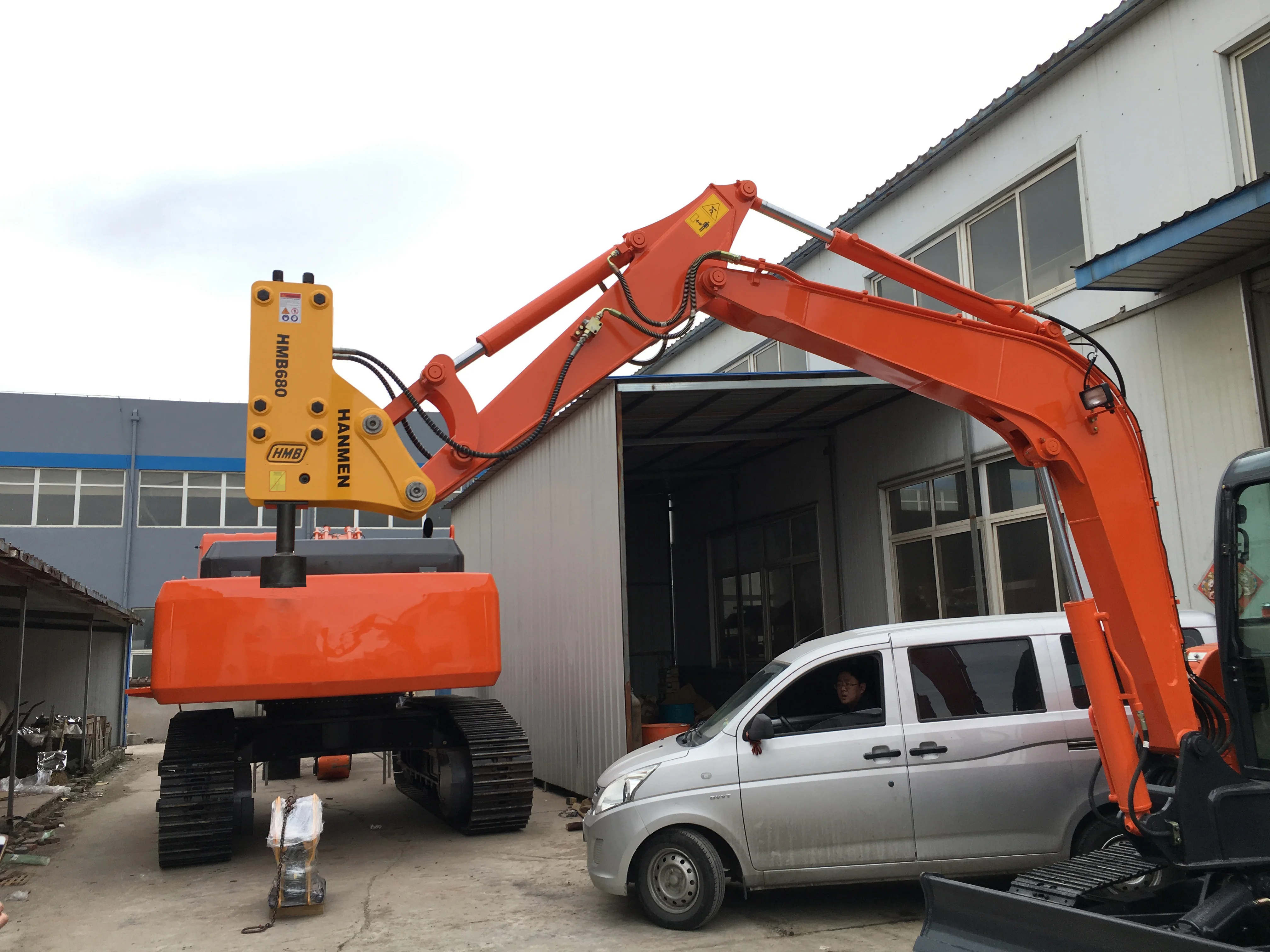 Hot Sale For Mini Excavator Yantai Factory Hmb Hydraulic Post Pile