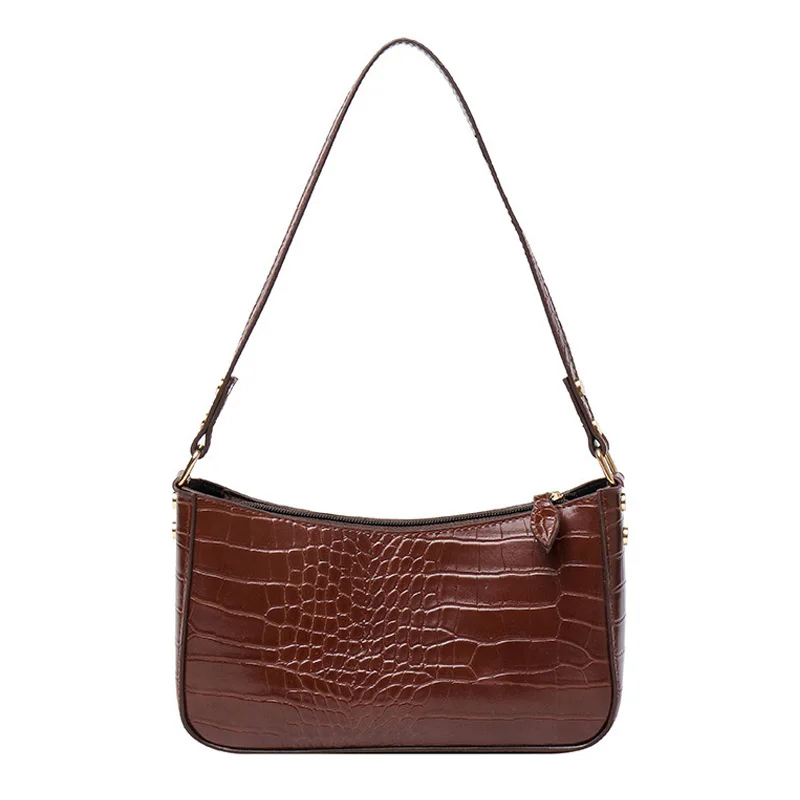 

New design wholesale hot sale ladies crocodile full grain leather women handbags, Black,beige,brown