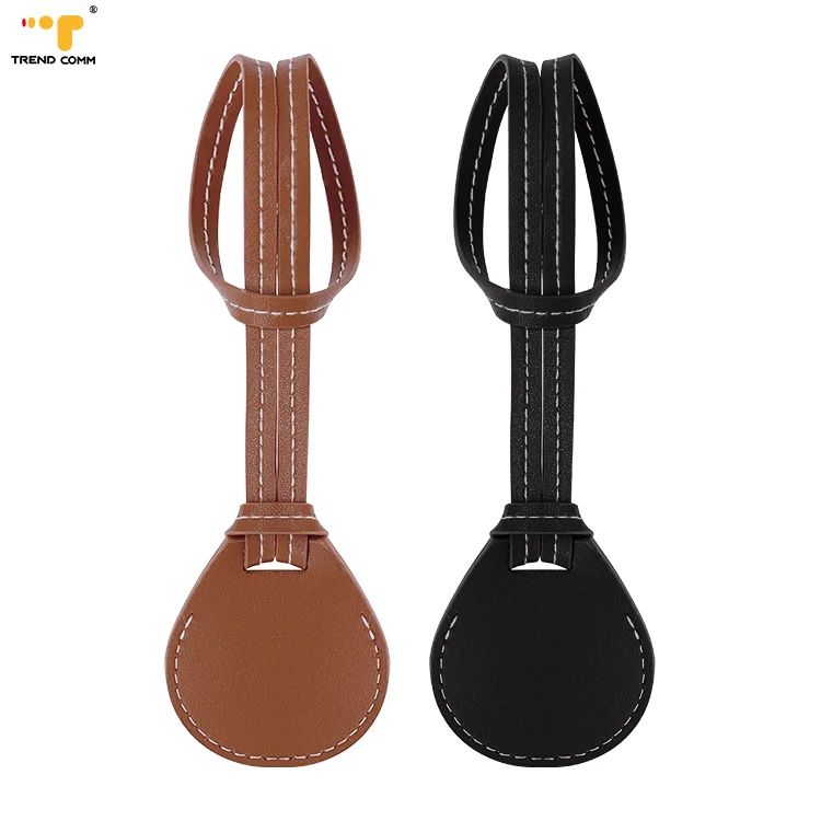 

High Quality Special Design Crazy Horse Smooth Detachable Leather Case For Apple Airtags Protection