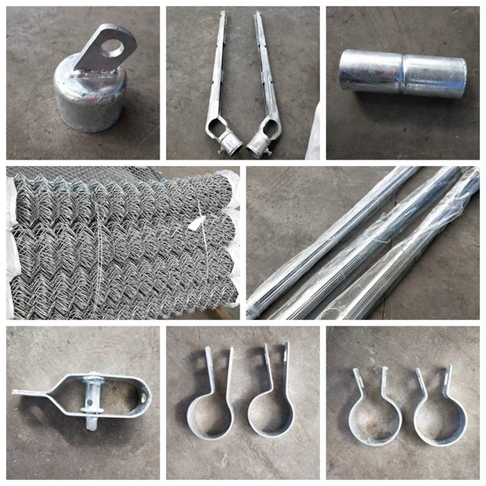 ultime notizie sull'azienda Lo zinco galvanizzato della immersione calda ha ricoperto il cavo Diamond Mesh Farm Chain Link Fence del ciclone del rotolo di 15m  0