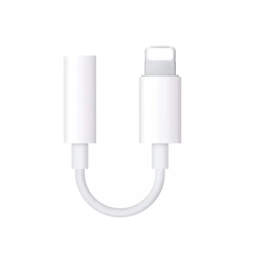 

headphone jack adapter audio otg splitter for apple to 3.5mm earphone jack aux adapter cable for iphone, White