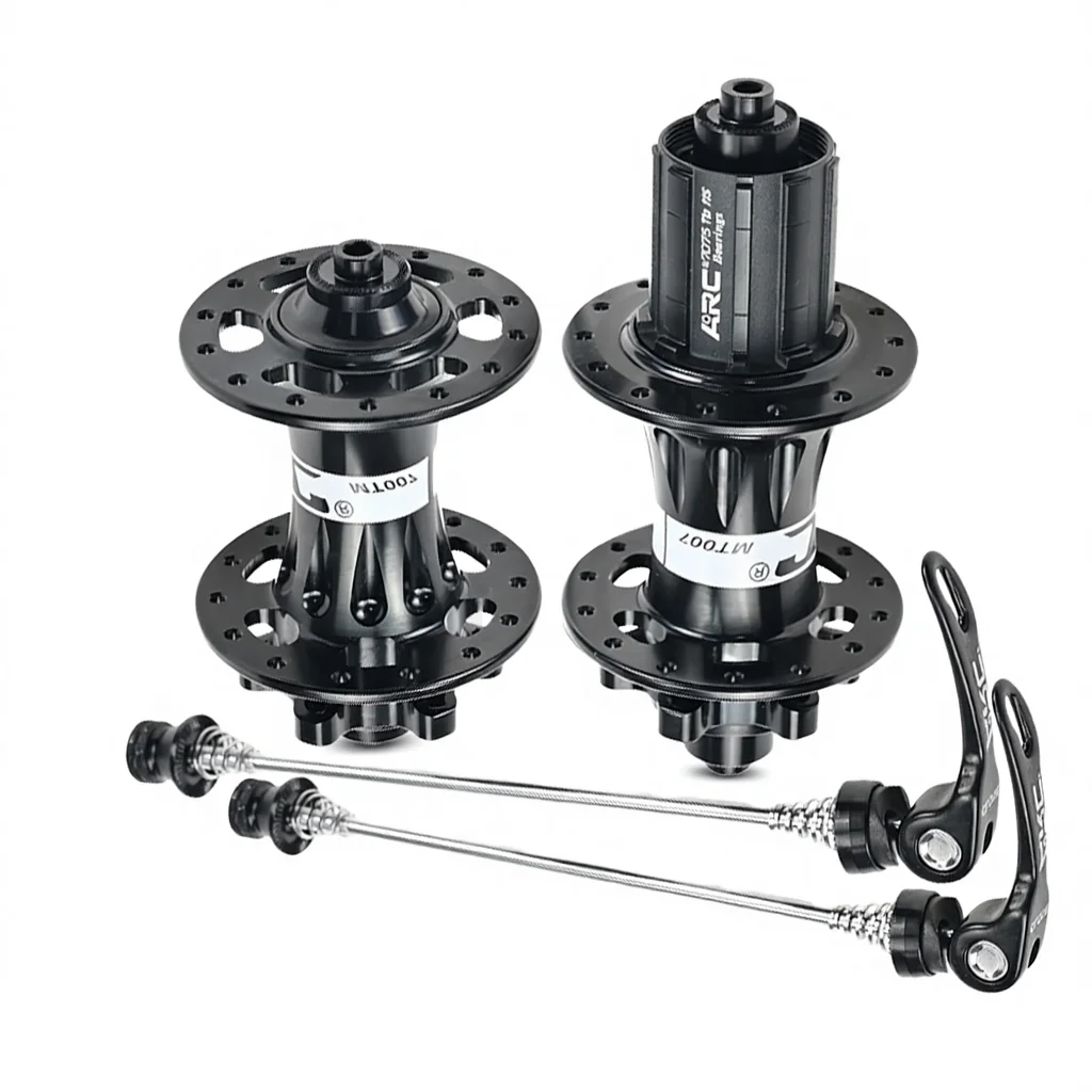 ARC Manufacture Bearing Hub 28/32/36H MT-007F/R T/A Adapter 100mm/135mm Alloy HG 8 9 10 11V Disc Brake CNC MTB Rear Bicycle Hub