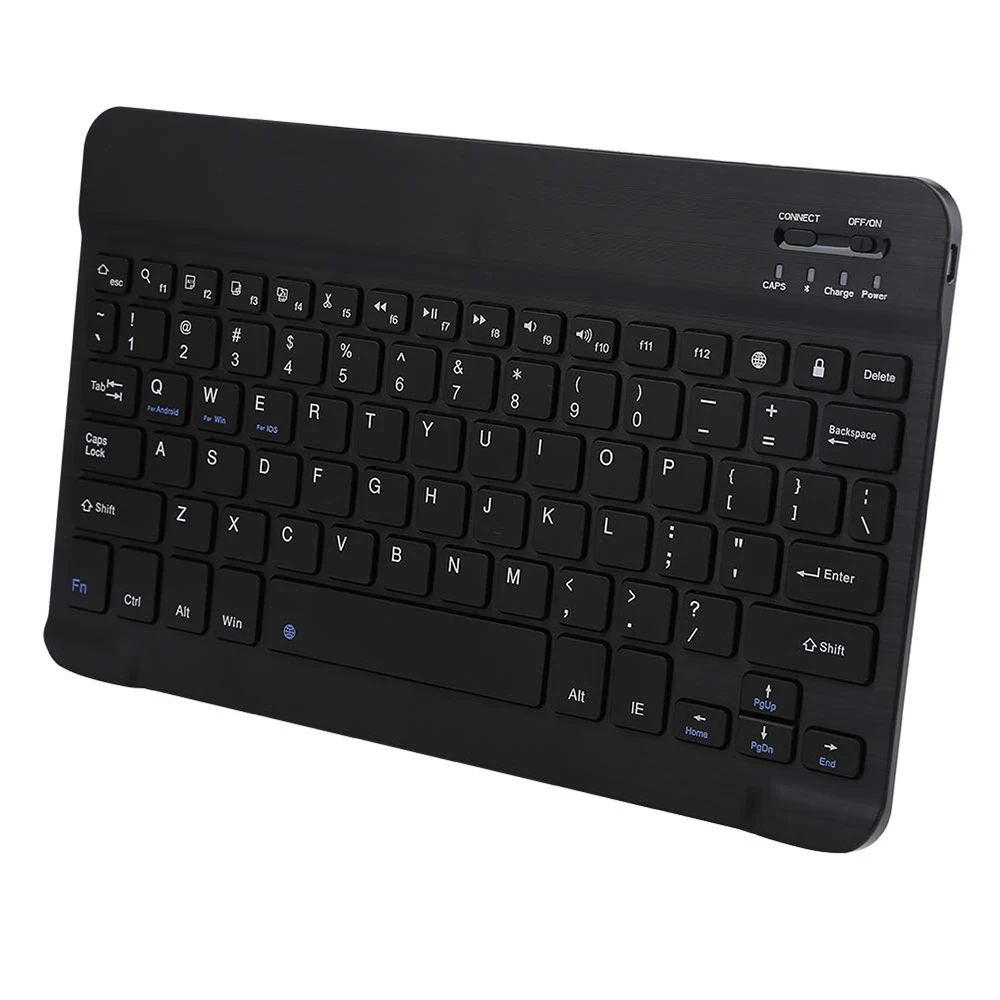 

10inch Tablet PC BT Keyboard Mini Wireless Keyboard Keycaps Rechargeable For ipad Phone Laptop Keyboard OEM