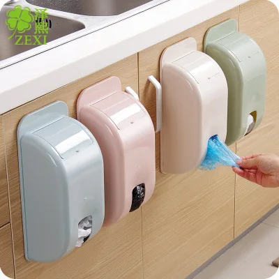 

Household wall-mounted environmental garbage bag plastic bag storage box convenient plastic bag towel extraction, 4colors