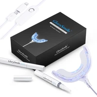 

2020 New Product White Teeth PAP Gel Pen Rechargeable Home Teeth Whitening Kit Private Label Wireless Mini Led Light OEM