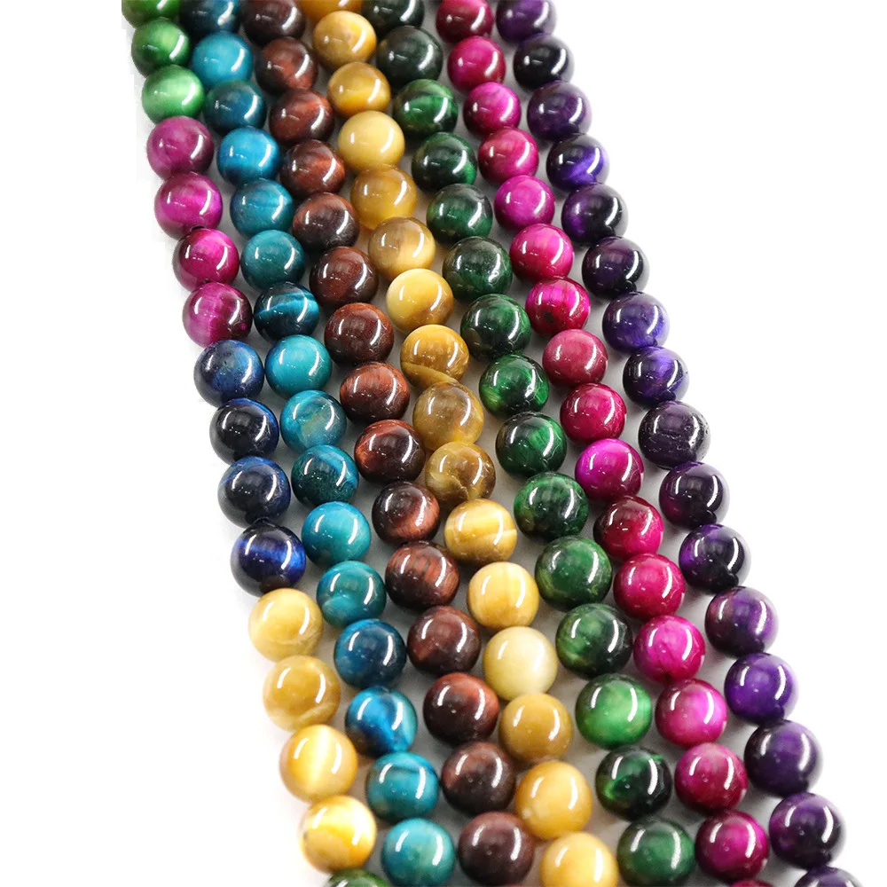 

A Grade High Quality  Brown Tiger Eye Loose Beads for Bracelet Necklace Jewelry Making