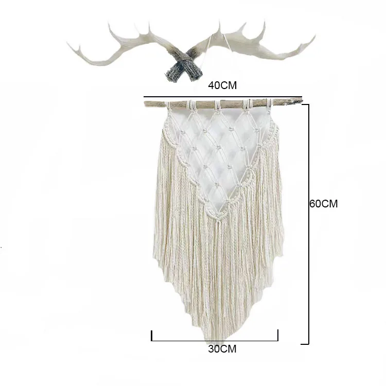 

macrame wall hanging tapestry woven boho wall decor cotton handmade wall hanging accessories for room, Customized color
