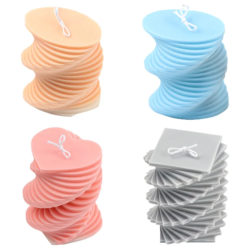 

GC Light custom creative spiral silicone pillar candle mold easter silicone candle mould