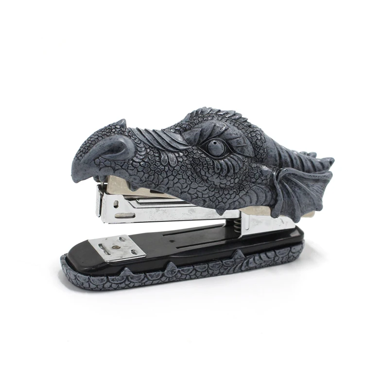 

Resin Dragon Head Stapler Light Duty Office Desktop Accessory Home Decor Resin Stationery