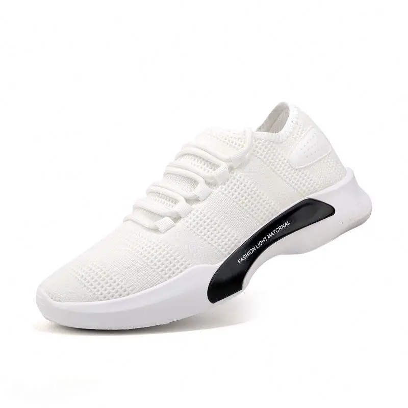 

Fashion Men Knitted Upper Summer Sport Shoe (WS1316), Black white grey