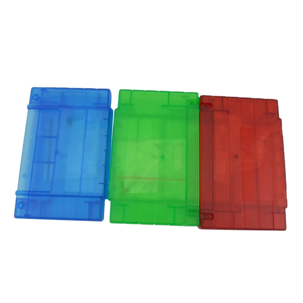 

Transparent Plastic Cartridge Card Shell Games Case for SNES Game Console