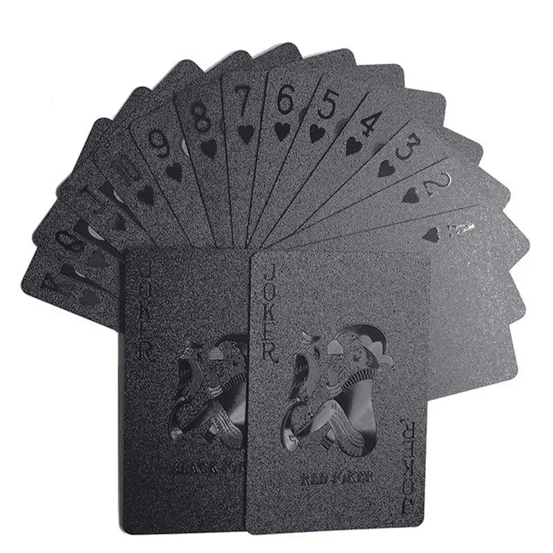 

2021 310gsm Black 310gsmblue Core 300gsm Art Paper Packs Make Your Own Oem Custom Metal Playing Card