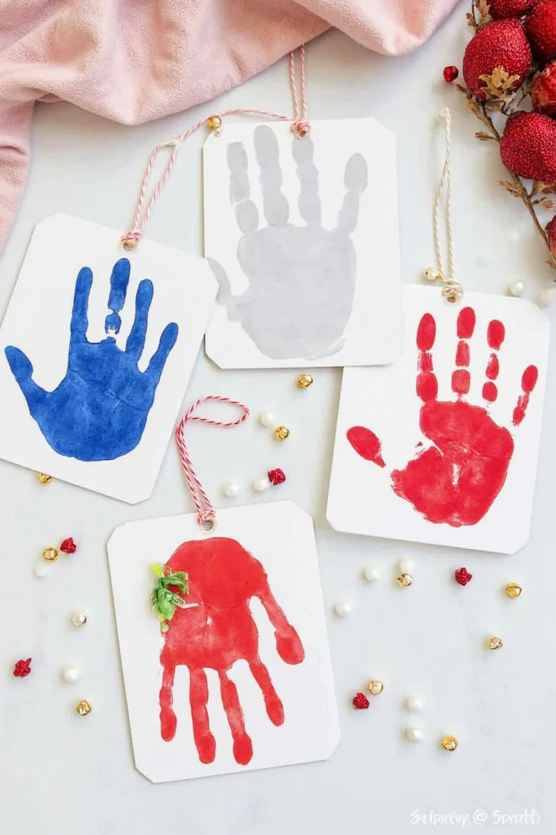 Reindeer Handprint Ornament