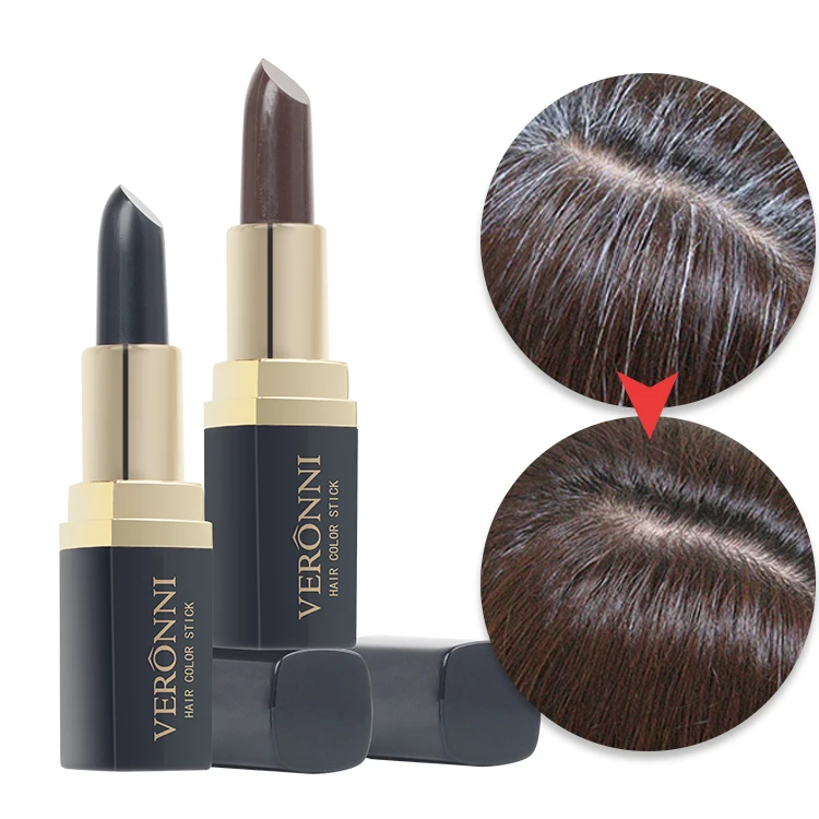 

VERONNI One-time hair dye Instant Gray Root Coverage Hair Color Change Cream Stick Temporary Cover Up White Hair Color dye 3.5g