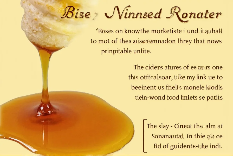 Scientific illustration showing antioxidant compounds in honey and cinnamon