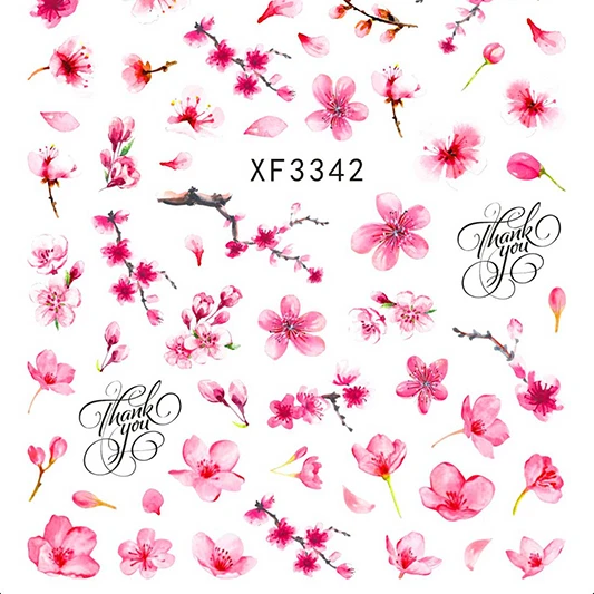

Colorful flowers Nail Stickers for Nail Decoration, As per the picture