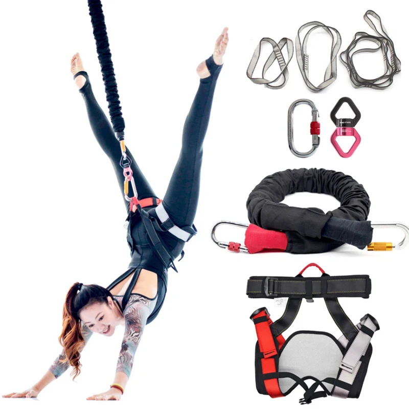 

Yoga Flying Jumping Running Dance Workout Cord Fitness Bungee Yoga Equipment