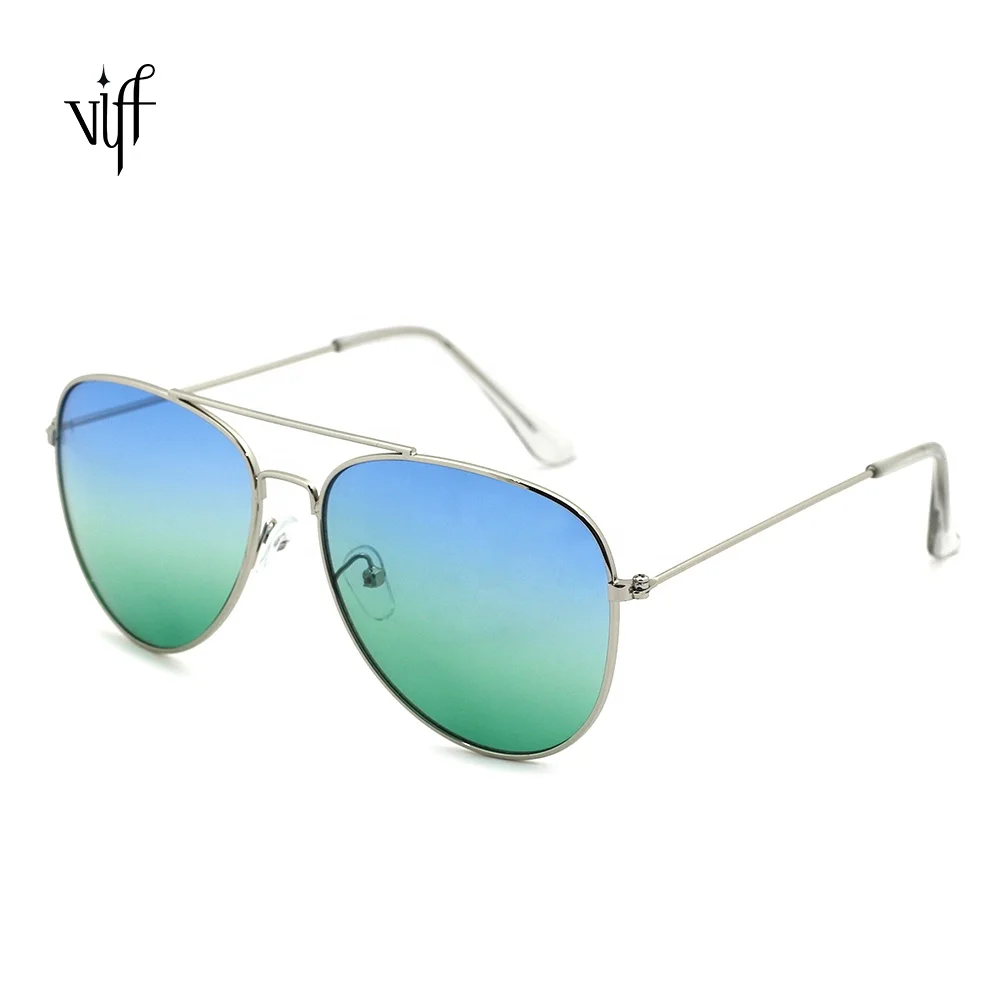 

VIFF HM15148 Classical Metal Aviation Gradient Lens Shades Gafas Driving Fishing Glasses Pilot Sunglasses Mens