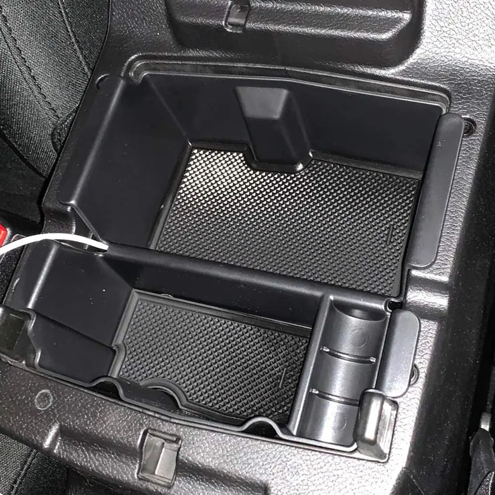Salusy Passenger Storage Tray Organizer Grab Handle Storage Box Compitable for 2018-2019 Jeep Wrangler JL JLU & 2020 Jeep Gladiator JT