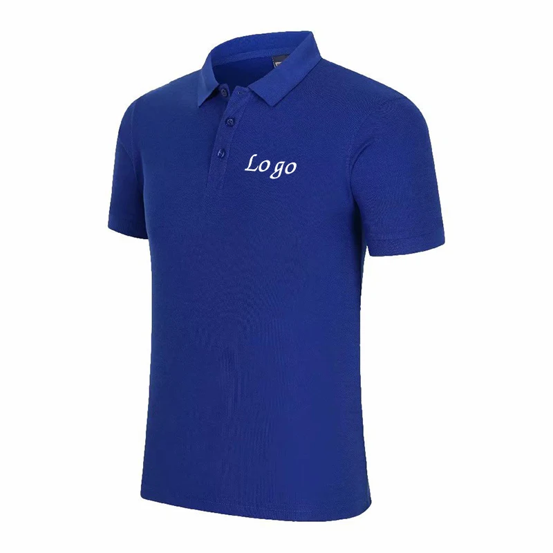 

High-end eco cotton 100% combed cotton lapel PoloT Shirt custom Logo embroidery printed polo shirt advertising shirt, 14