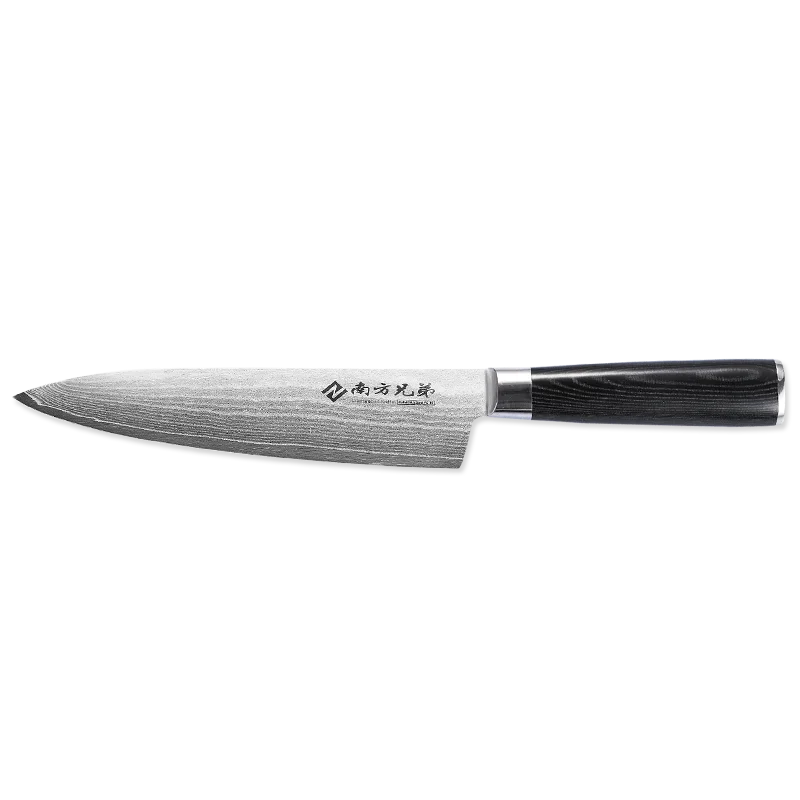 

Amazon Top Seller 8 inch Damascus Kitchen Chef Knife with Black Micarta Handle