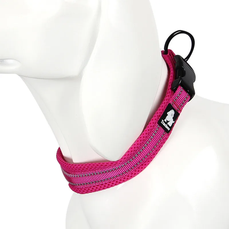 反光尼龙透气网眼狗项圈