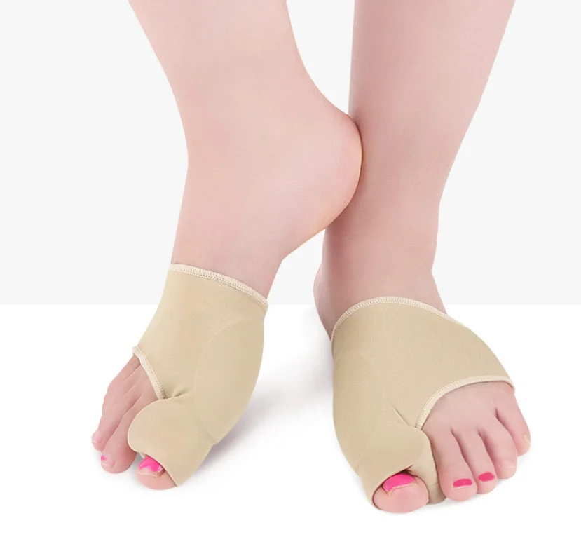 

Orthopedic Bunion Splint Soft Silicone Gel Anti Slip Big Toes Strap Separator Pads corrector, Beige, gray, black