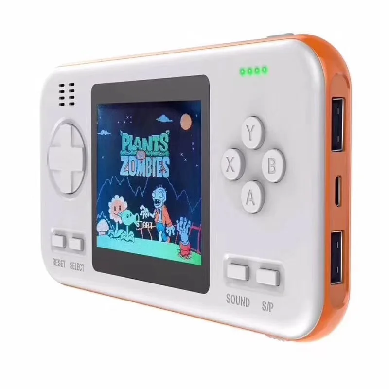 Portable 2.8 inches colour screen 416 games 8000mAh power bank function style retro handheld game player smart game console